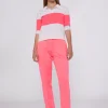 Mujer Vilagallo Pantalon Punto Rosa Fluor