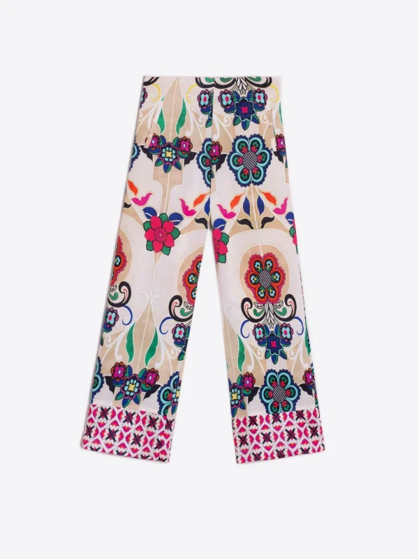Mujer Vilagallo Pantalon Sandra Floral Noveau