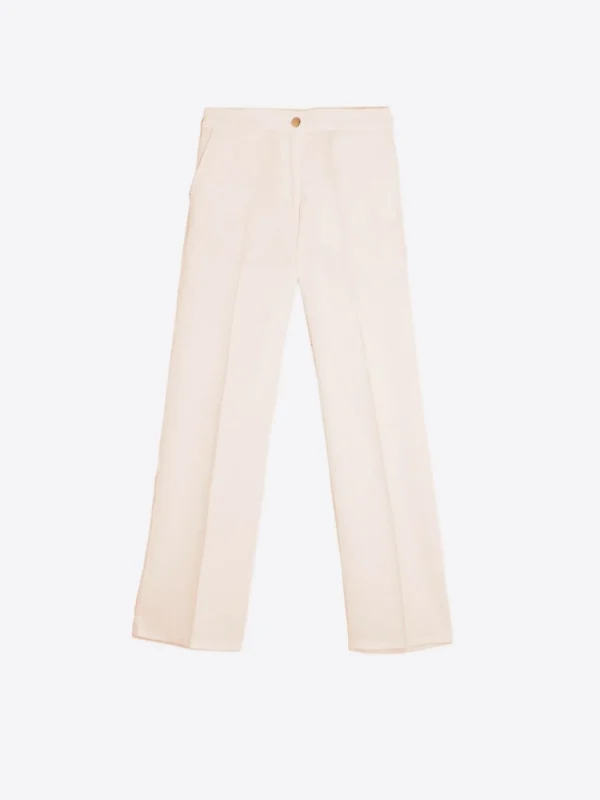 Mujer Vilagallo Pantalon Tiffany Crep Crudo Strech