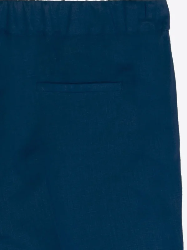 Mujer Vilagallo Pantalon Tiffany Navy Linen