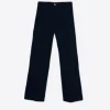 Mujer Vilagallo Pantalon Tiffany Navy Poplin Elast