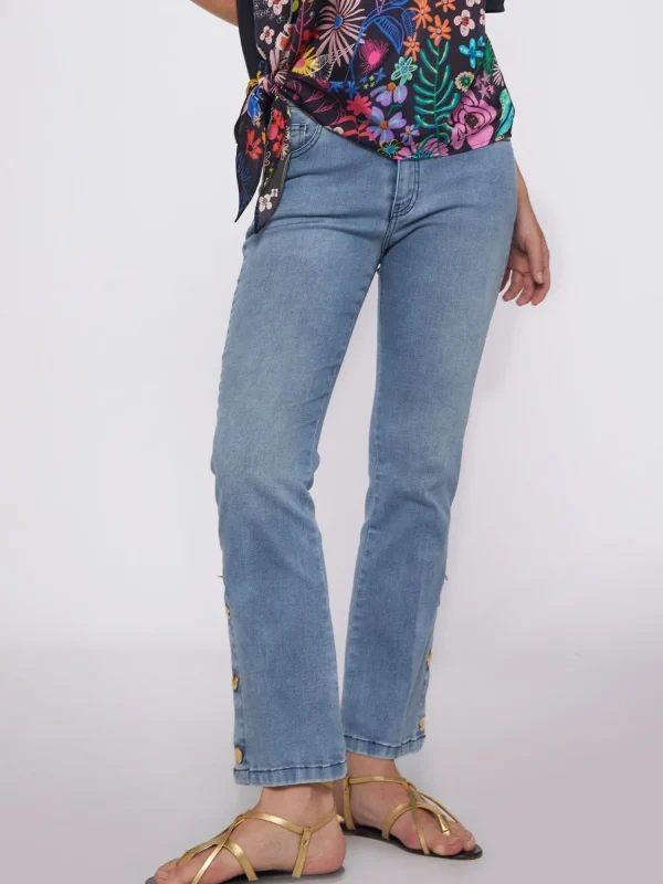 Mujer Vilagallo Pantalon Vaquero Gabriella Light Denim