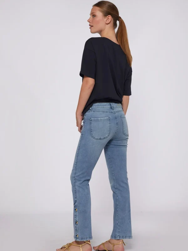 Mujer Vilagallo Pantalon Vaquero Gabriella Light Denim