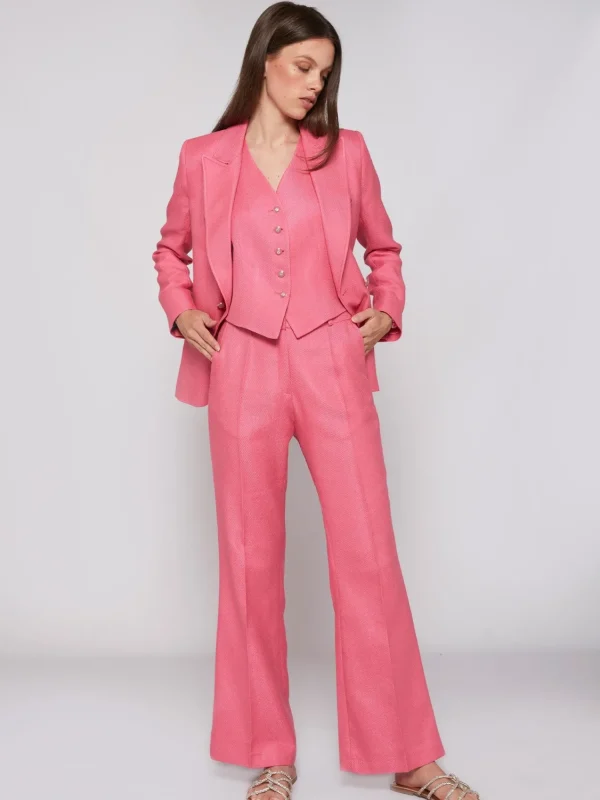 Mujer Vilagallo Pantalon Veronica Pink Savile