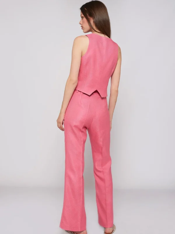 Mujer Vilagallo Pantalon Veronica Pink Savile