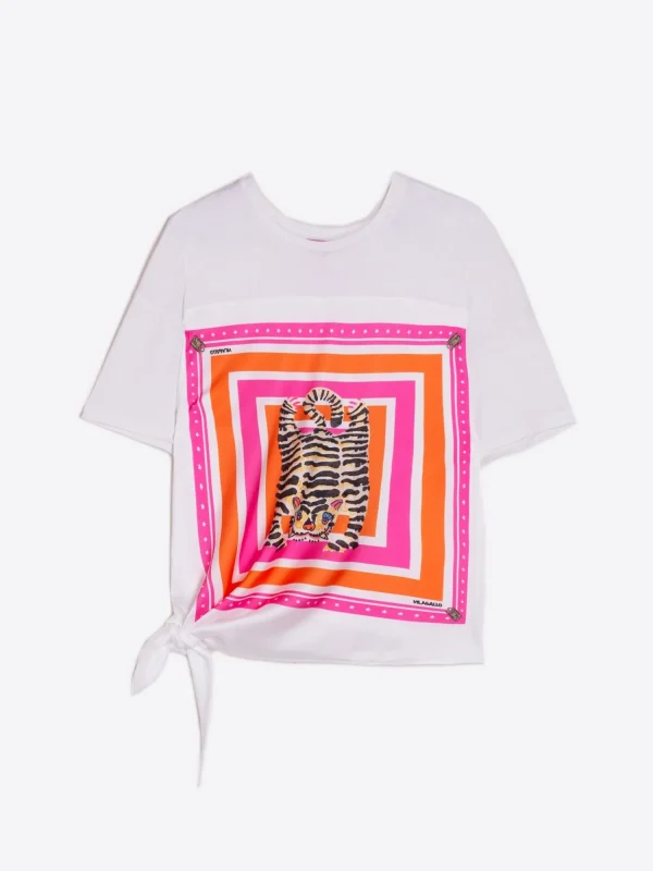 Mujer Vilagallo T-Shirt Victoria Tiger Square