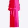 Mujer Vilagallo Vestido 100% Lino Bicolor