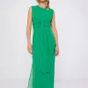 Mujer Vilagallo Vestido Chiffon Verde Lazada