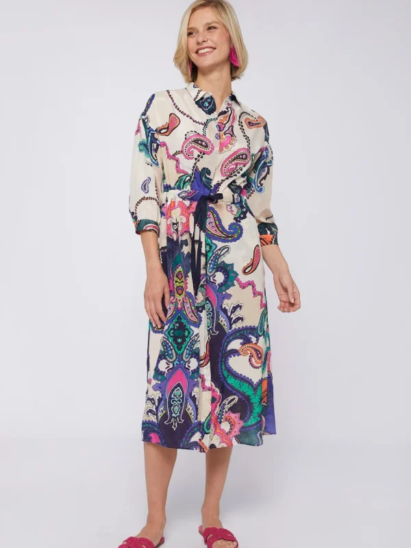 Mujer Vilagallo Vestido Estampado Maxi Paisley