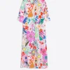 Mujer Vilagallo Vestido Izzy Maxi Watercolour Flower