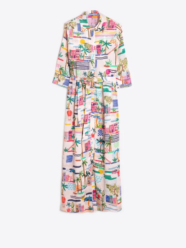Mujer Vilagallo Vestido Largo Villajoyosa Acuarela
