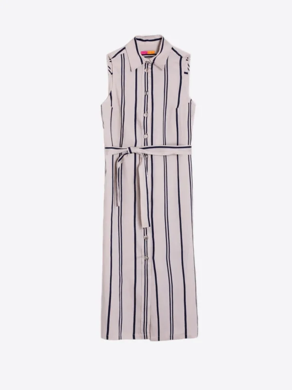 Mujer Vilagallo Vestido Livia Elba Stripes