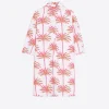 Mujer Vilagallo Vestido Tyanna Pink Palm Tree Print